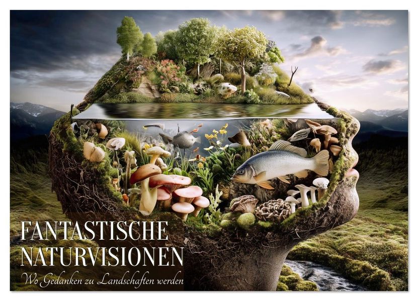Fantastische Naturvisionen. Wo Gedanken zu Landschaften werden (Wandkalender 2026 DIN A2 quer) CALVENDO Monatskalender