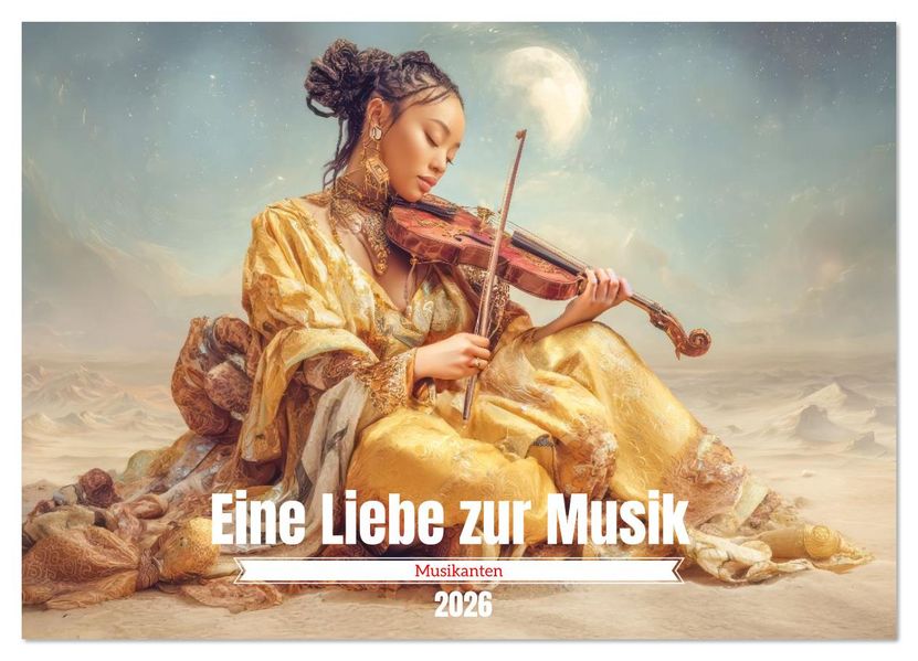 Eine Liebe zur Musik - Musikanten (Wandkalender 2026 DIN A3 quer) CALVENDO Monatskalender