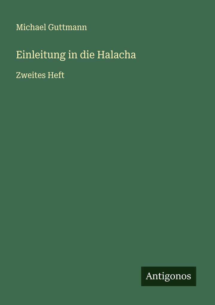 Einleitung in die Halacha