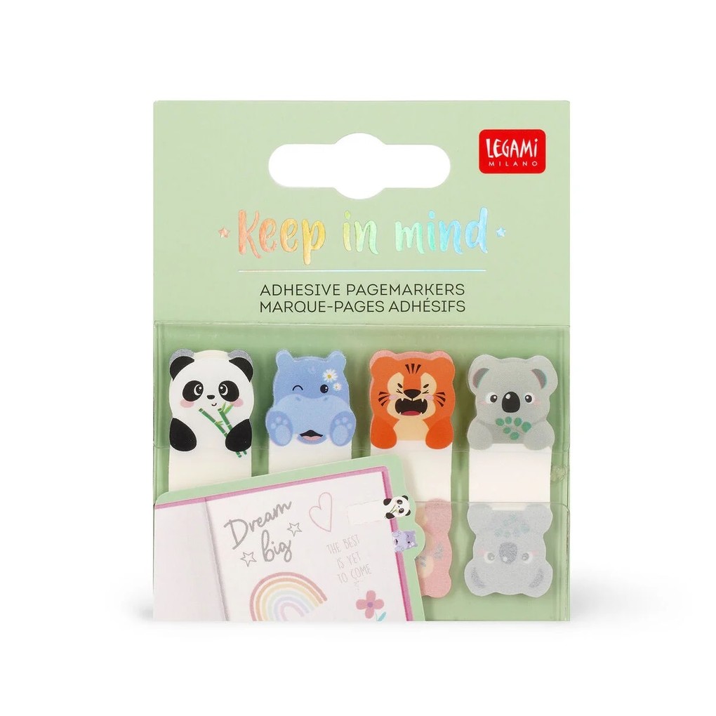 Legami selbstklebende Seitenmarkierungen - Keep in Mind - Cute Animals