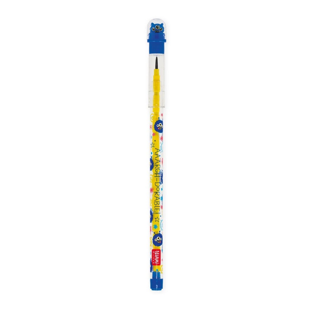 Legami Stapelbarer Bleistift mit Radiergummi - Take a Tip - Monster