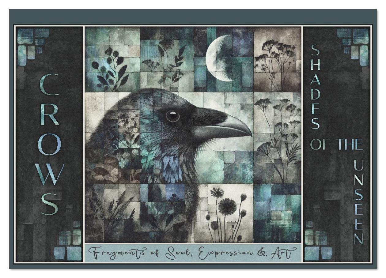 Crows. Shades of the Unseen. Art. (Wall Calendar 2026 DIN A2 landscape) CALVENDO 12 Month Wall Calendar