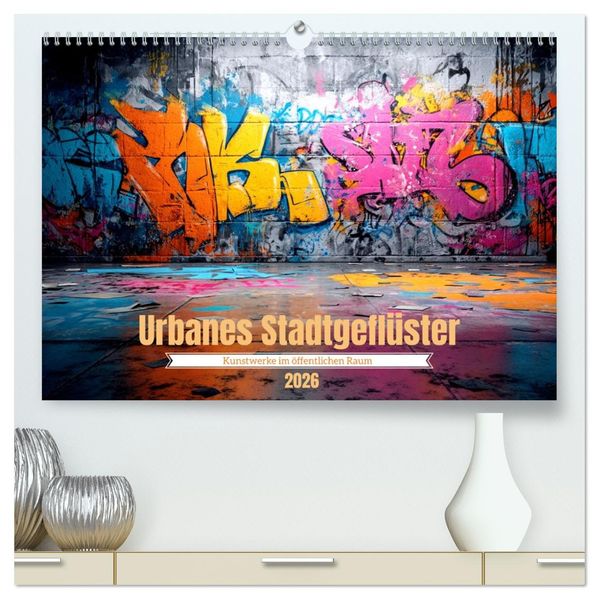 Urbanes Stadtgeflüster (hochwertiger Premium Wandkalender 2026 DIN A2 quer) Kunstdruck in Hochglanz