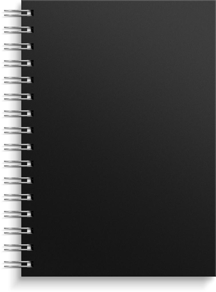 Burde Notizbuch A5 schwarz/silber