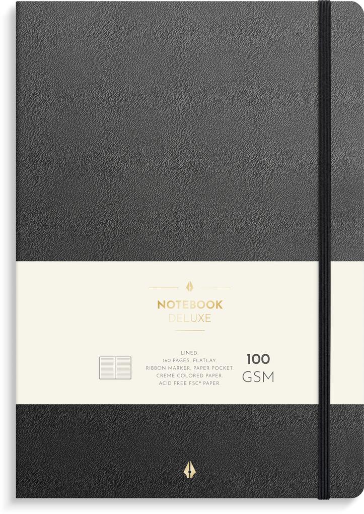 Burde Notizbuch Deluxe B5 schwarz