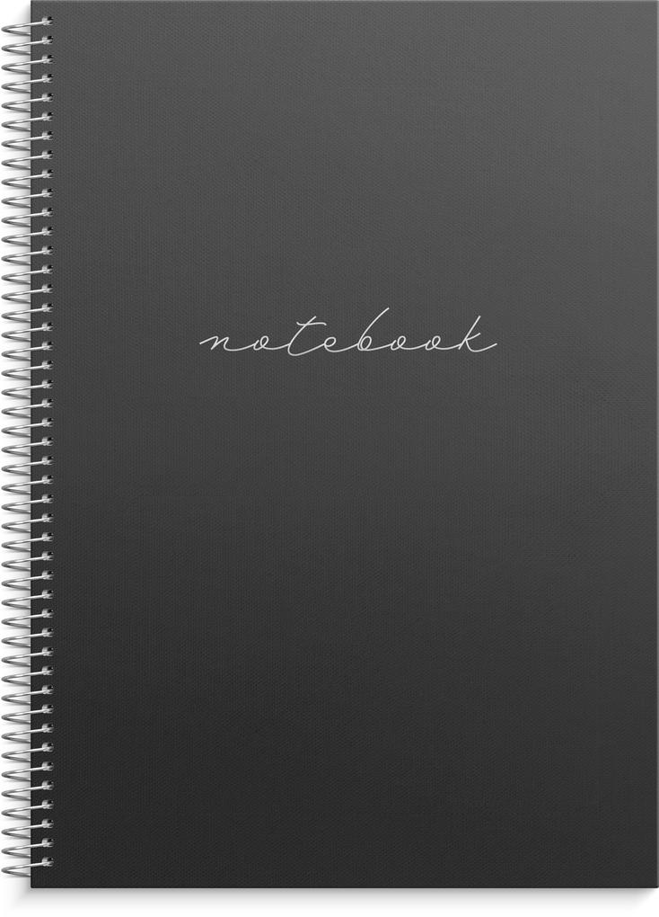 Burde Notizbuch A4 schwarz