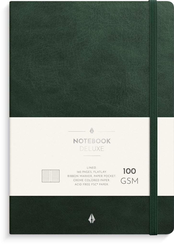 Burde Notizbuch Deluxe A5 dunkelgrün