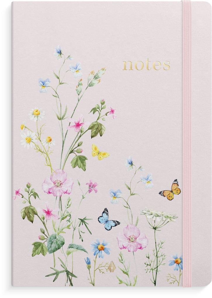 Burde Notizbuch Deluxe A5 Pink Meadow