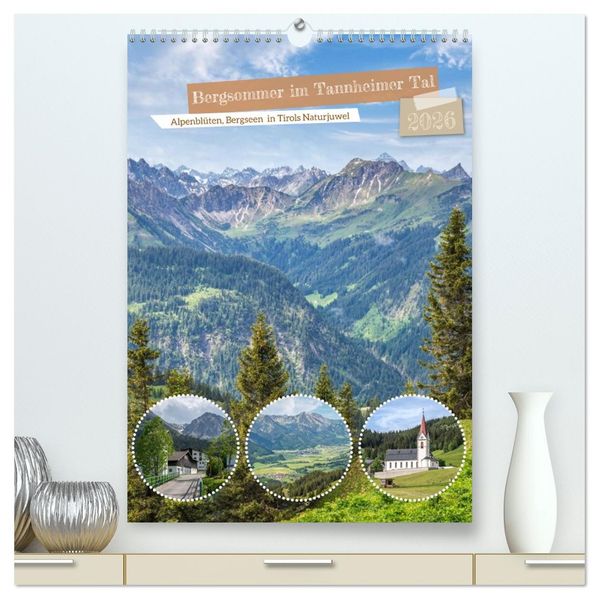 Bergsommer im Tannheimer Tal (hochwertiger Premium Wandkalender 2026 DIN A2 hoch) Kunstdruck in Hochglanz