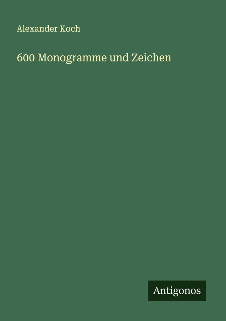 600 Monogramme und Zeichen