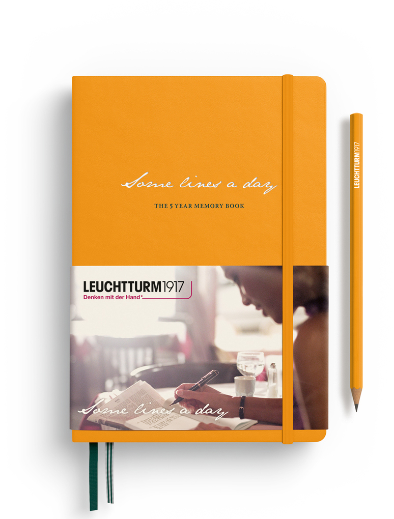 Leuchtturm1917 Some Lines A Day 5-Jahres-Buch Medium (A5) Rising Sun