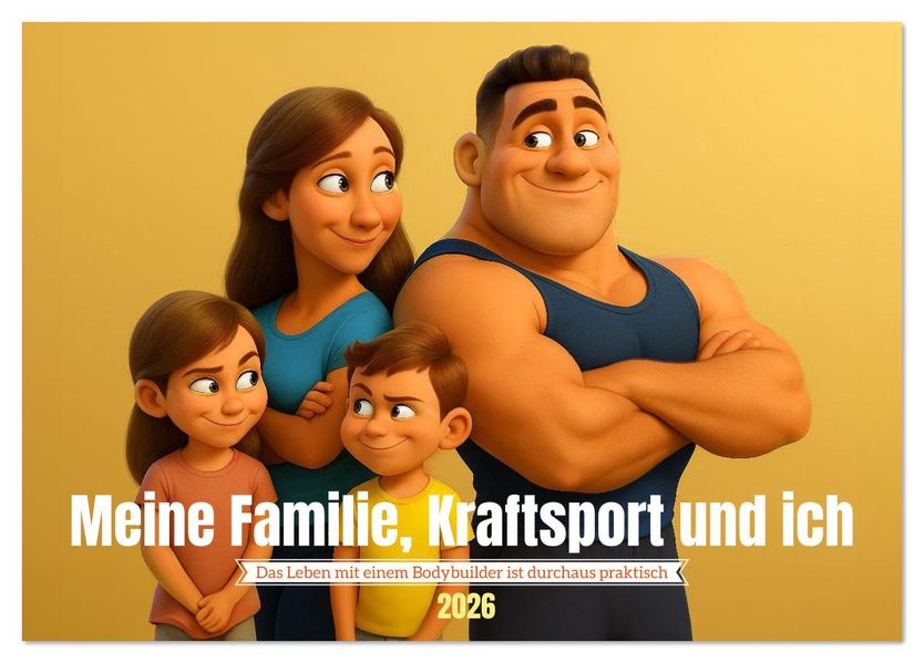 Meine Familie Kraftsport und ich (Tischkalender 2026 DIN A5 quer) CALVENDO Monatskalender