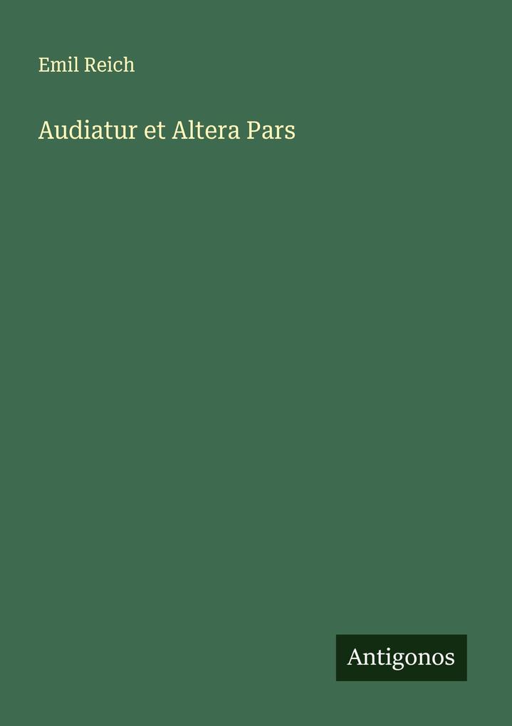 Audiatur et Altera Pars