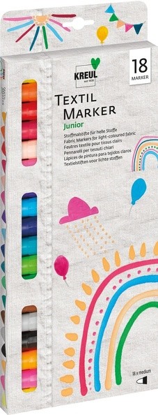 Kreul c.kreul marqueurs pour textile javana texi mäx medium, set 90721