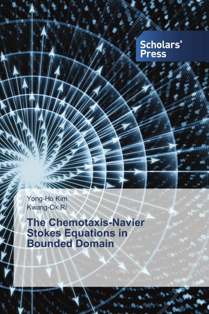 The Chemotaxis-Navier Stokes Equations in Bounded Domain