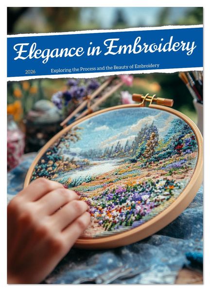 Elegance in Embroidery (Wall Calendar 2026 DIN A4 portrait) CALVENDO 12 Month Wall Calendar