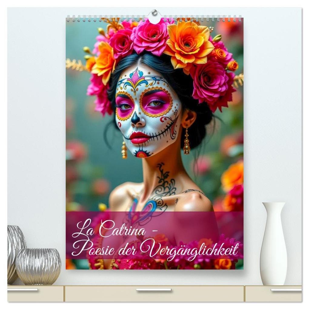 La Catrina - Poesie der Vergänglichkeit (hochwertiger Premium Wandkalender 2026 DIN A2 hoch) Kunstdruck in Hochglanz