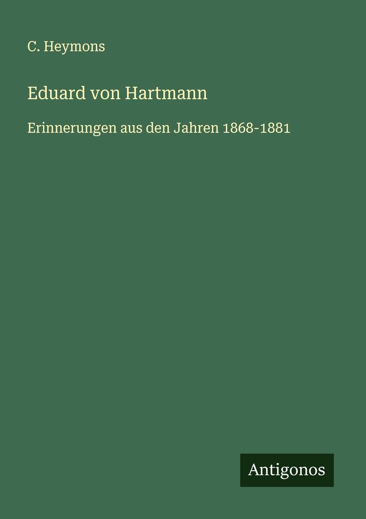 Eduard von Hartmann