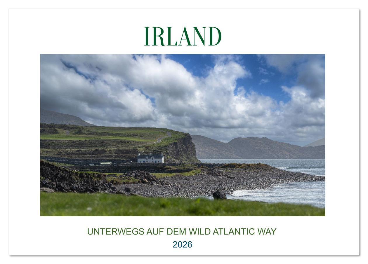 Irland - Unterwegs auf dem Wild Altantic Way (Tischkalender 2026 DIN A5 quer) CALVENDO Monatskalender