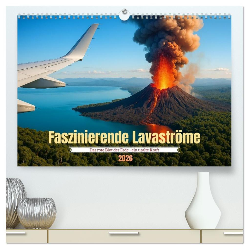 Faszinierende Lavaströme (hochwertiger Premium Wandkalender 2026 DIN A2 quer) Kunstdruck in Hochglanz