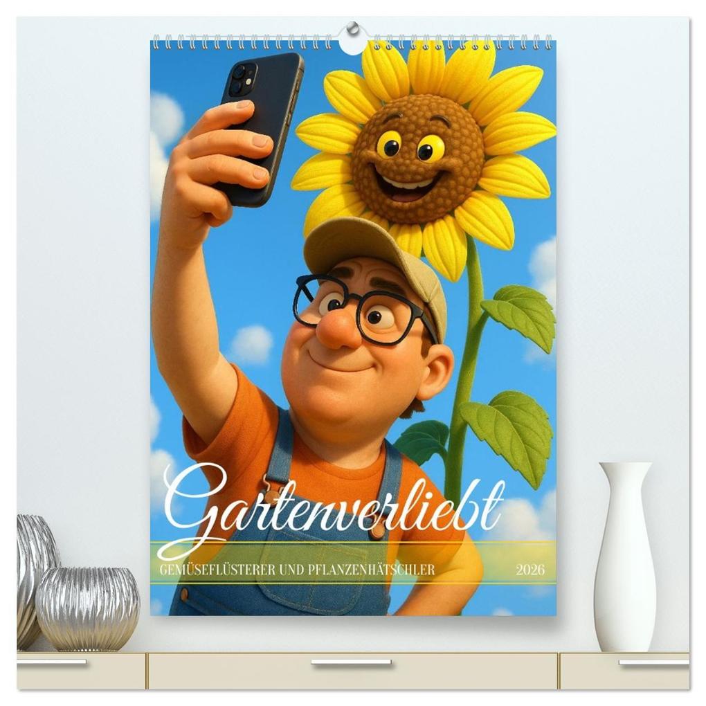 Gartenverliebt (hochwertiger Premium Wandkalender 2026 DIN A2 hoch) Kunstdruck in Hochglanz