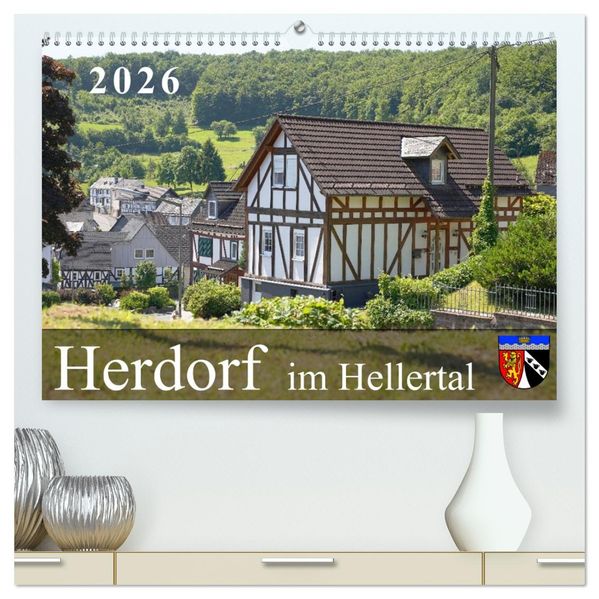 Herdorf im Hellertal (hochwertiger Premium Wandkalender 2026 DIN A2 quer) Kunstdruck in Hochglanz
