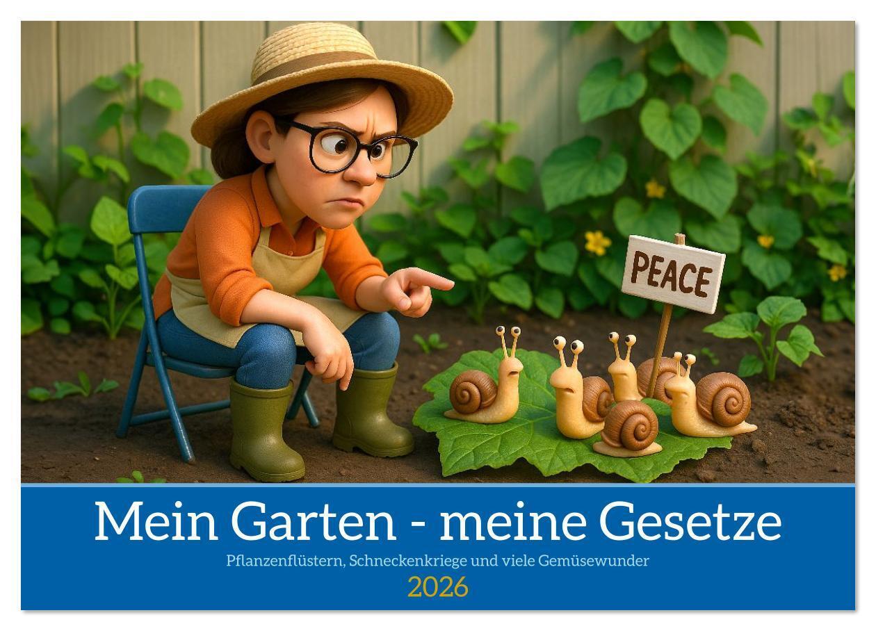 Mein Garten - meine Gesetze (Wandkalender 2026 DIN A3 quer) CALVENDO Monatskalender