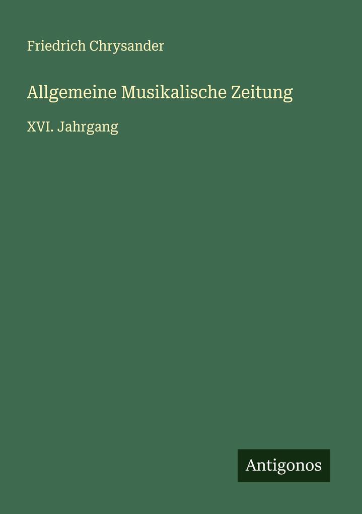 Allgemeine Musikalische Zeitung