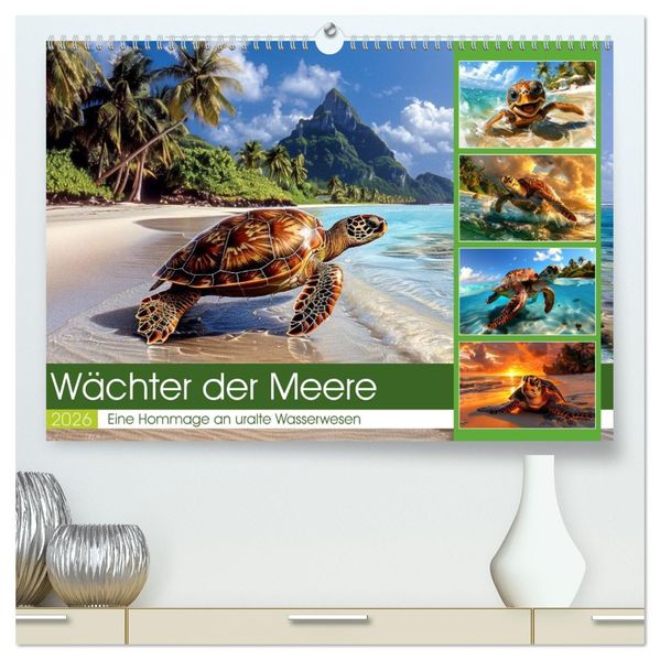 Wächter der Meere (hochwertiger Premium Wandkalender 2026 DIN A2 quer) Kunstdruck in Hochglanz