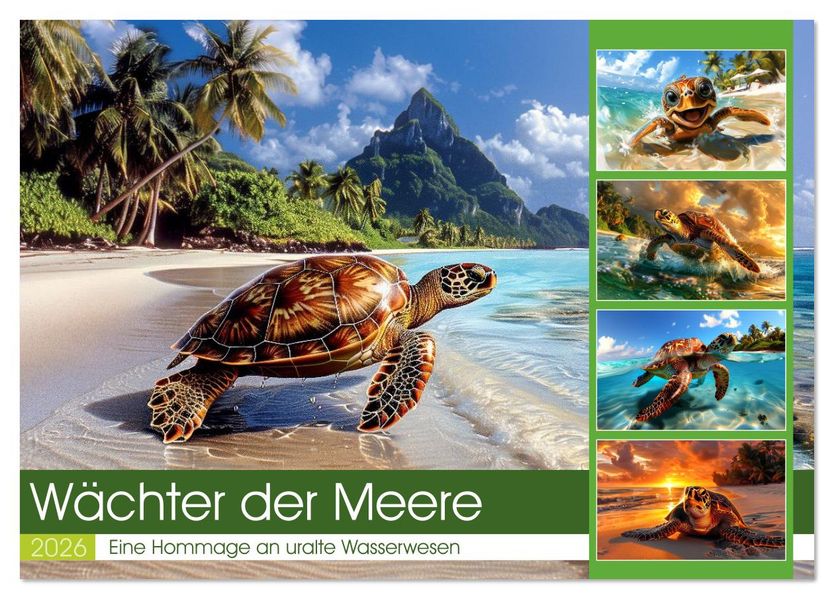 Wächter der Meere (Tischkalender 2026 DIN A5 quer) CALVENDO Monatskalender