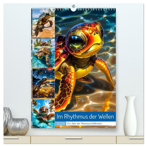 Im Rhythmus der Wellen (hochwertiger Premium Wandkalender 2026 DIN A2 hoch) Kunstdruck in Hochglanz