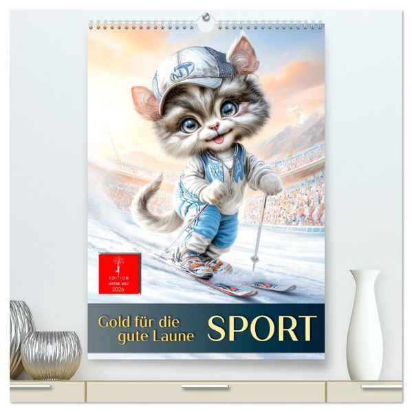 Sport Gold für die gute Laune (hochwertiger Premium Wandkalender 2026 DIN A2 hoch) Kunstdruck in Hochglanz