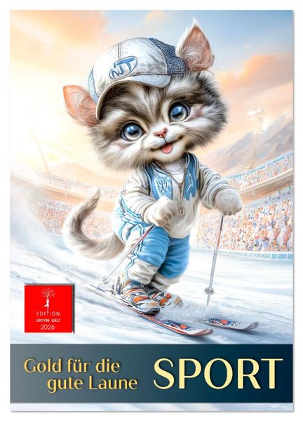 Sport Gold für die gute Laune (Wandkalender 2026 DIN A4 hoch) CALVENDO Monatskalender