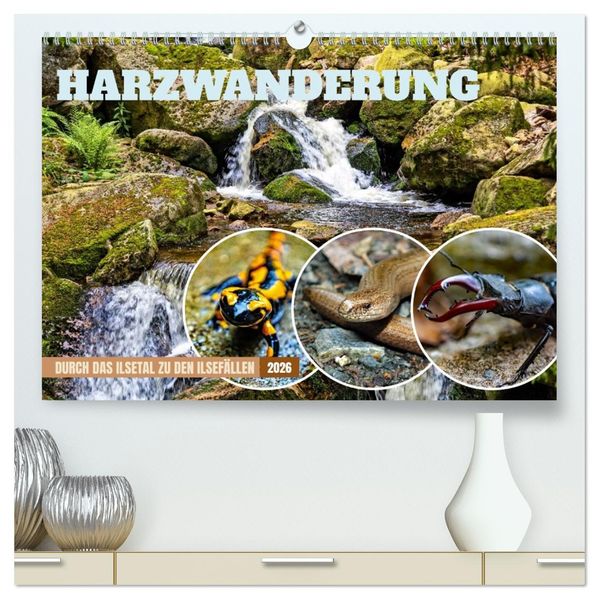 Harzwanderung-Durch das Ilsetal zu den Ilsefällen (hochwertiger Premium Wandkalender 2026 DIN A2 quer) Kunstdruck in Hochglanz