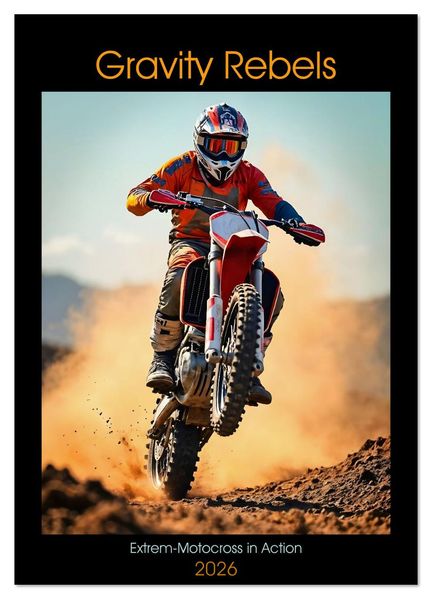 Gravity Rebels - Extrem-Motocross in Action (Wandkalender 2026 DIN A4 hoch) CALVENDO Monatskalender