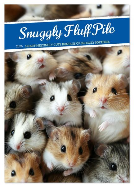 Snuggly Fluff Piles (Wall Calendar 2026 DIN A2 portrait) CALVENDO 12 Month Wall Calendar