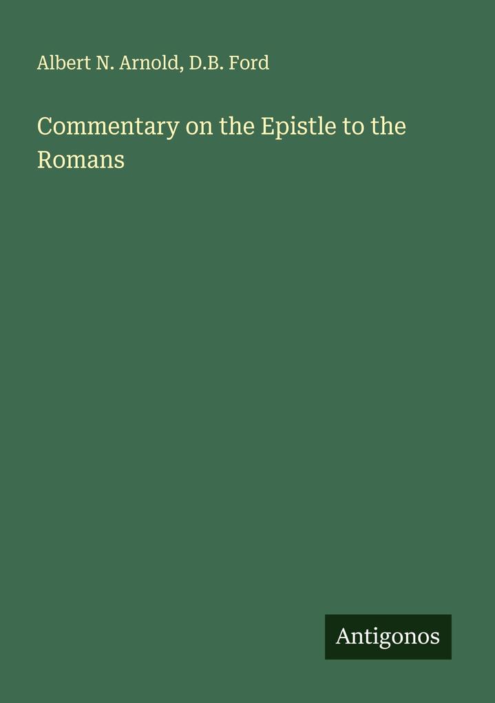 Commentary on the Epistle to the Romans