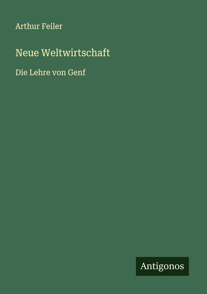 Neue Weltwirtschaft