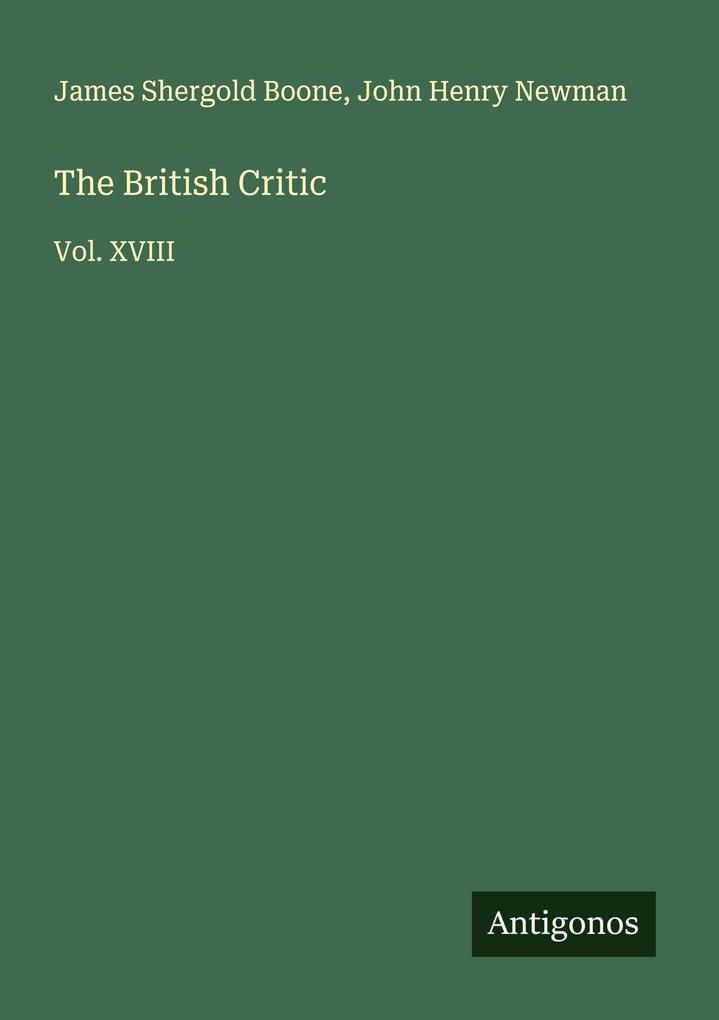 The British Critic