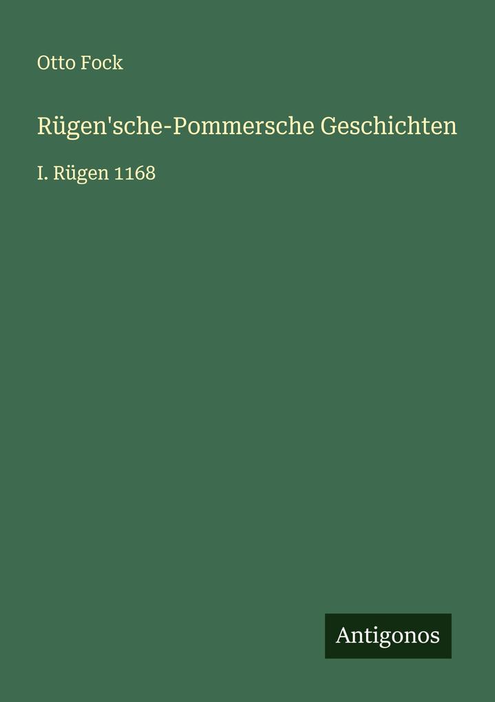 Rügen'sche-Pommersche Geschichten