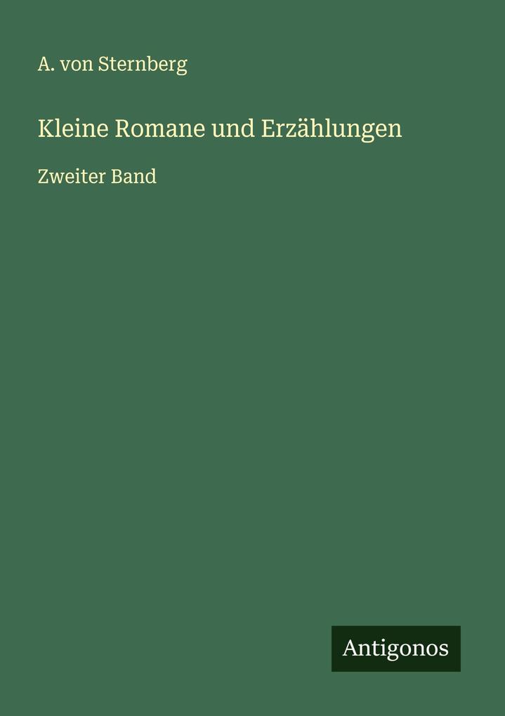 Kleine Romane und Erzählungen