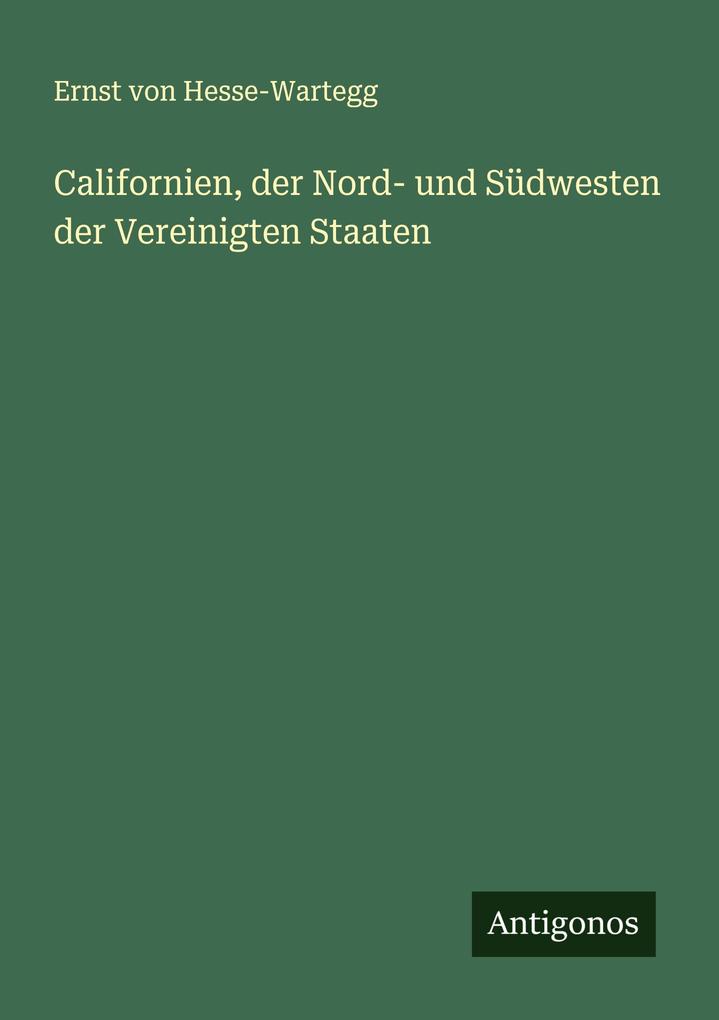 Californien der Nord- und Südwesten der Vereinigten Staaten