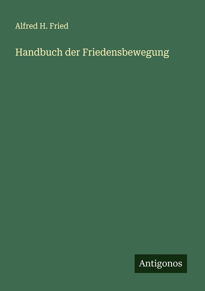 Handbuch der Friedensbewegung