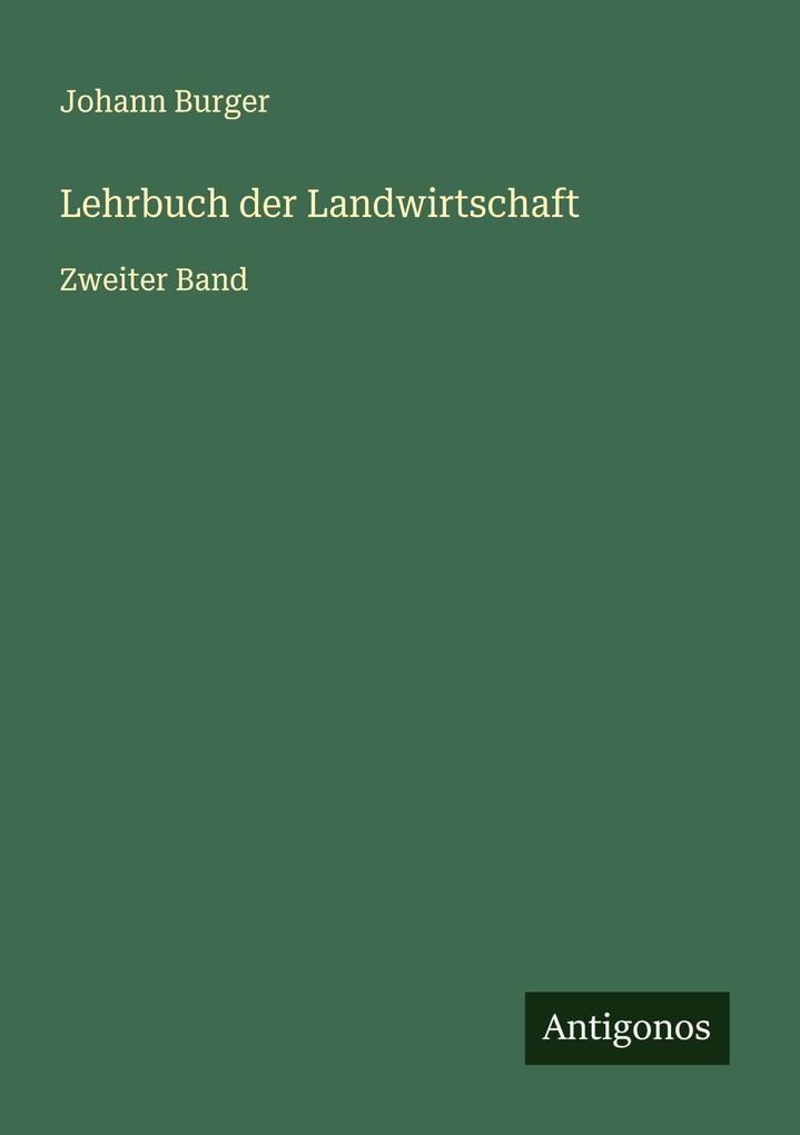 Lehrbuch der Landwirtschaft