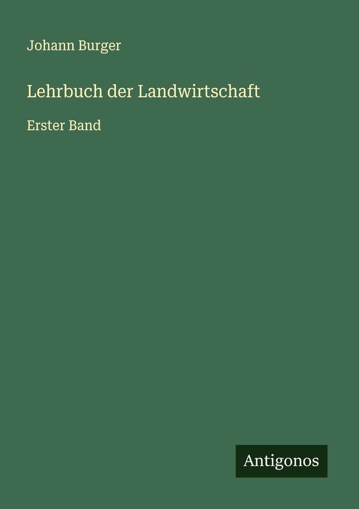 Lehrbuch der Landwirtschaft