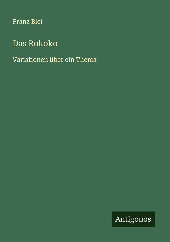 Das Rokoko