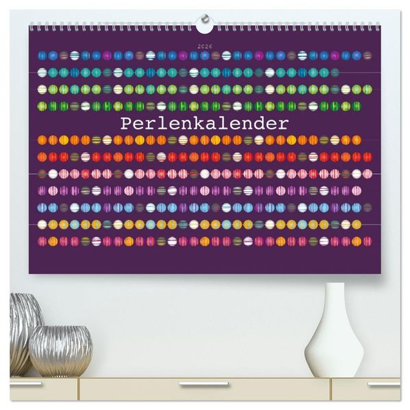 Perlenkalender (hochwertiger Premium Wandkalender 2026 DIN A2 quer) Kunstdruck in Hochglanz