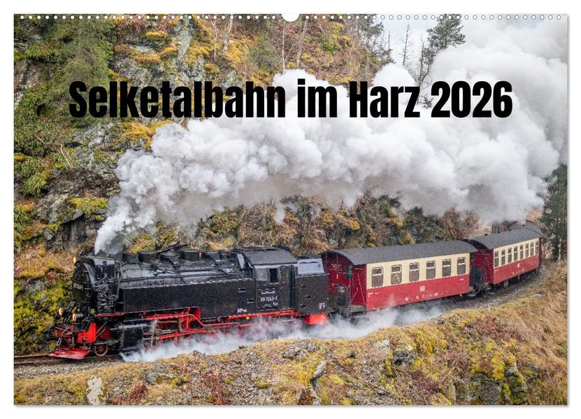Selketalbahn im Harz (Wandkalender 2026 DIN A2 quer) CALVENDO Monatskalender