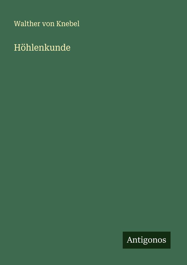Höhlenkunde