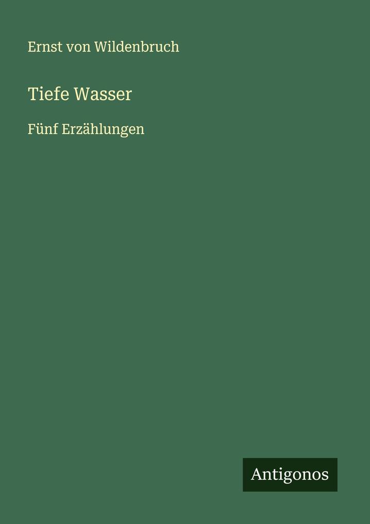 Tiefe Wasser